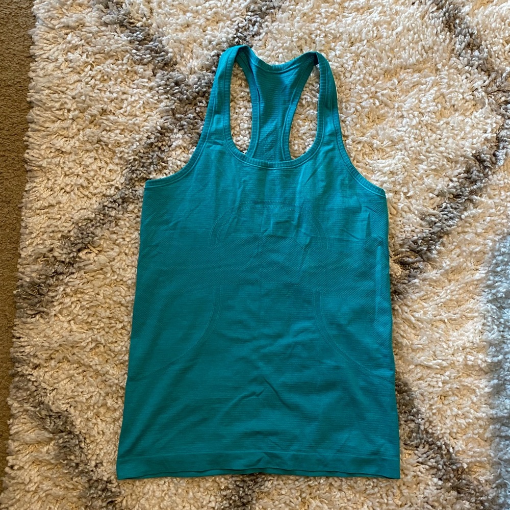 GUC Teal Lululemon Swiftly Racerback Tank 10